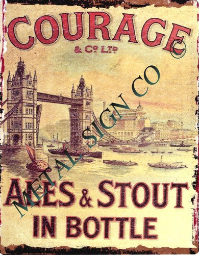 Large courage ales stout - courage,