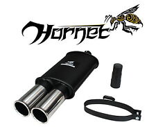 Hornet Adaptable Exhaust Sports Backbox - Twin 3" Round Stainless Steel Tailpipe