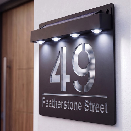 Laser house number - laser,