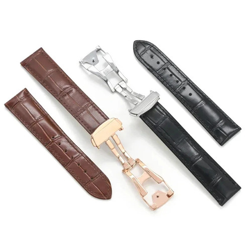 Calfskin leather watch - leather,