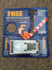 Vintage 1988 Corgi 14:3 Jaguar XJR9 Racing Car  -  Castrol GTX Unused On Card