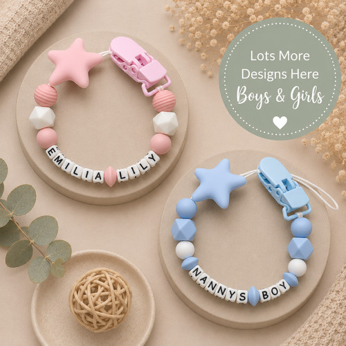 Personalised silicone dummy - personalised,