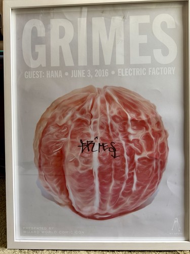 Grimes signed 2016 concert - 2016,