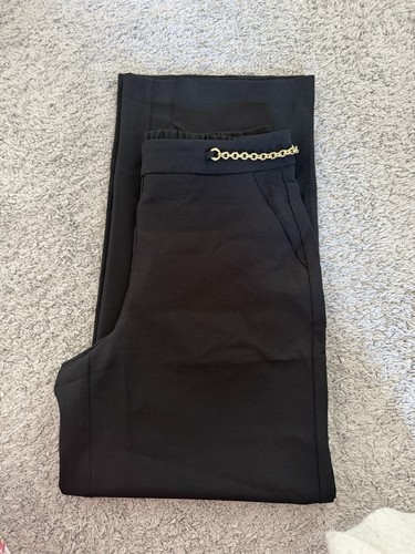Halston black wide - wide, leg