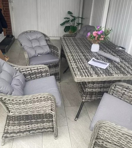 Garden dining set - dining, wicker