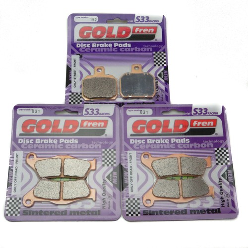 Goldfren s33 brake pads front - goldfren,