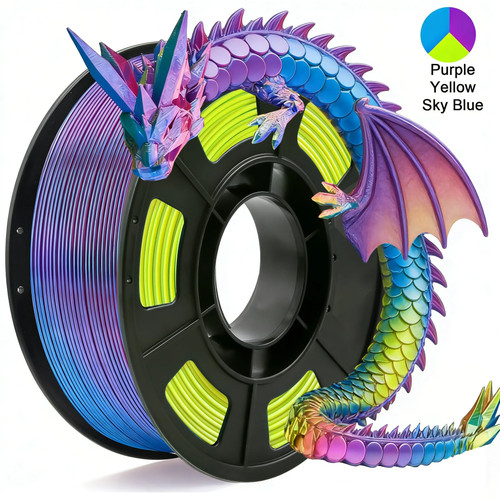 Tricolor silk pla printer - pla, 3d