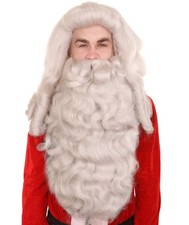 Santa Wig & Beard Grey Set |