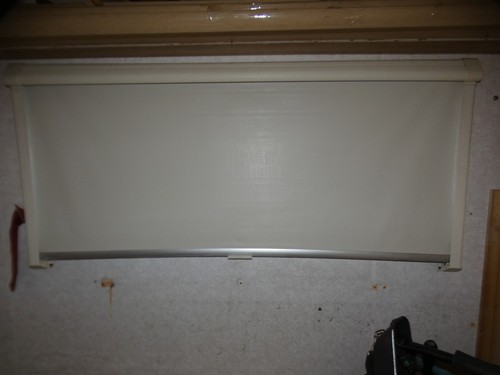 Caravan blind with insect