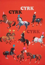 Cyrk horses 1970 polish circus - 1970,