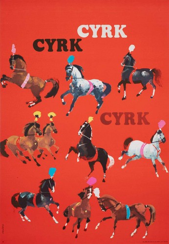 Cyrk horses 1970 polish - cyrk, circus