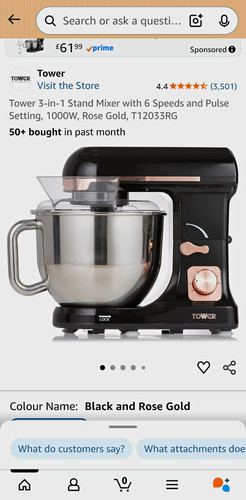 Tower stand mixer - mixer, 6l