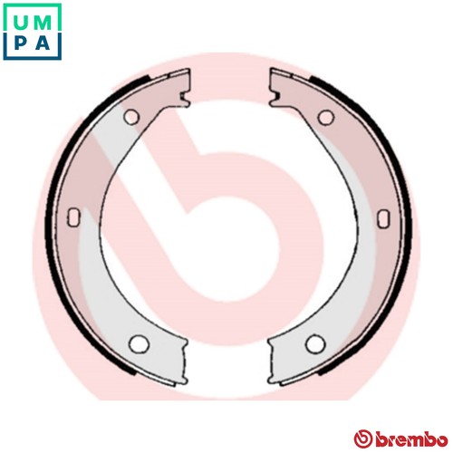 Brake shoe set parking - set, s