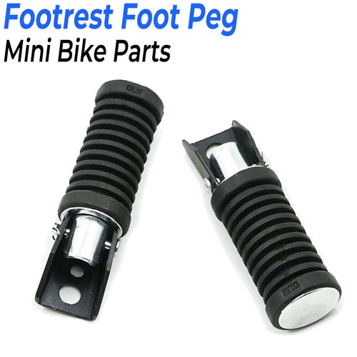 Pair rear footrest - foot, pegs
