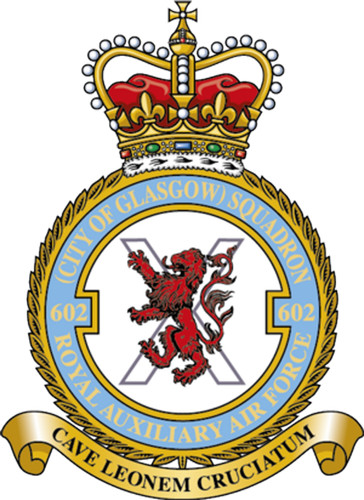 Raf 602 squadron badge - badge, on