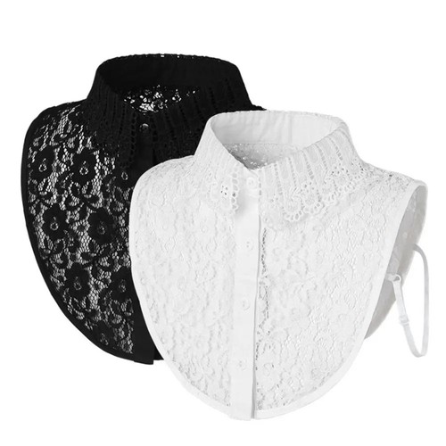 Lace false collar detachable - lace,