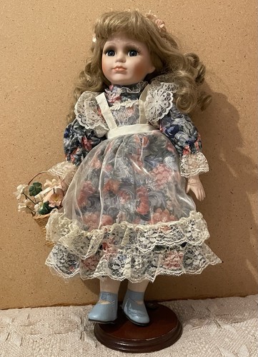 Porcelain doll - doll, 16”