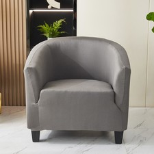 UK Elastic Stretch Tub Chair Cover Armchair Seat Sofa Covers Full Slipcover case