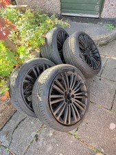 VW Alloy Wheels 18 Inches Black ""R""line I think... Quick Sale!!!!
