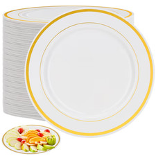 Plastic Dining Plates 80 Pack