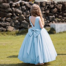Kids Girls Pearl Bow