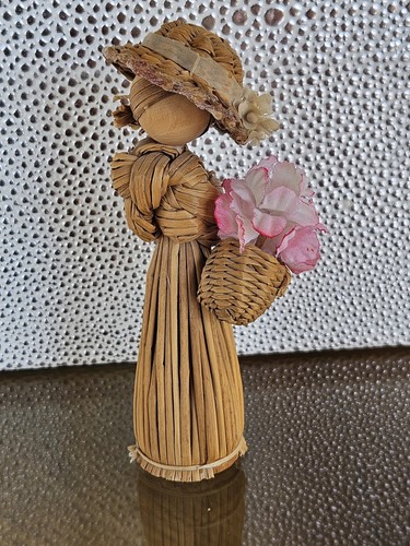 Vintage reed corn dolly - vintage,