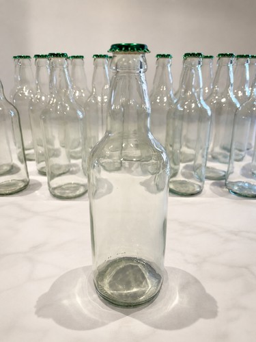 Clear glass stubby - clear,