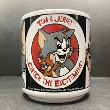 Vintage 1994 Tom & Jerry Catch the Excitement SMALL Ceramic Mug England