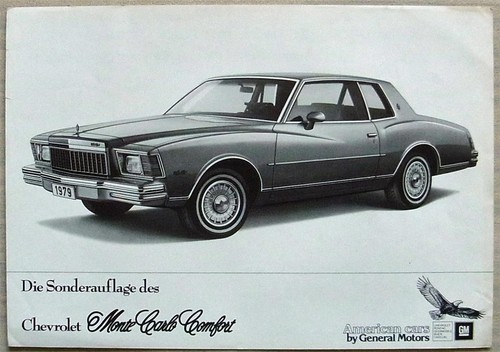 Chevrolet monte carlo comfort - monte,