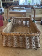 1950s Vintage Wicker Shopping