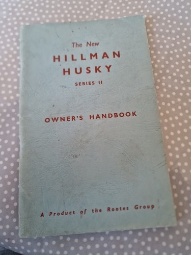 Hillman husky series owners - hillman, 2