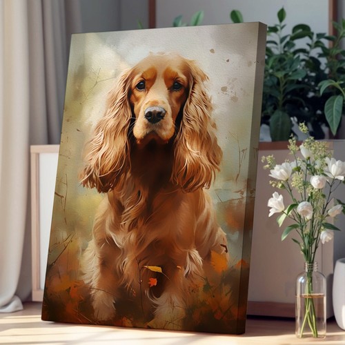 Cocker spaniel digital canvas - spaniel,
