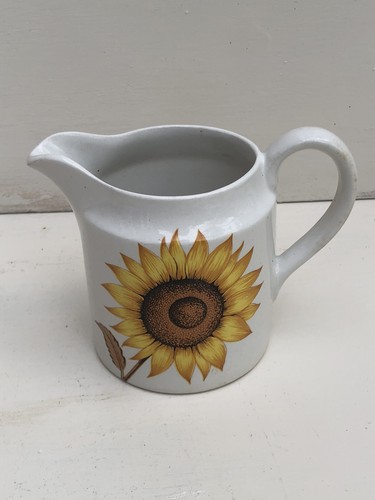 Retro sunflower ceramic milk - retro,