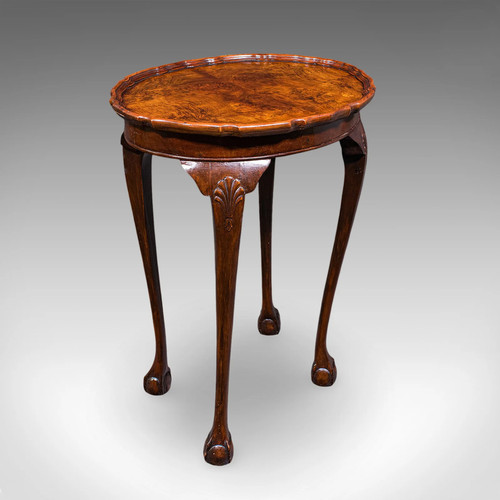 Antique oval side table - oval,