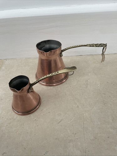 Vintage copper turkish coffee - vintage,