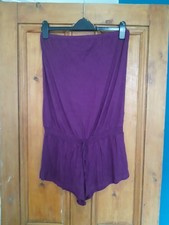 Ladies Geri By Next Casual Purple Strapless Playsuit Size 14