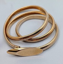 Vintage Snake Belt Gold Tone