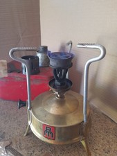 Vintage RM Brass Paraffin Pressure Stove SHOWN WORKING