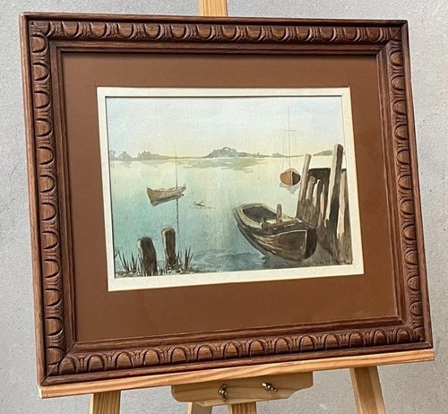 Vintage painting watercolour - painting,