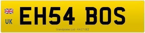 Private number plate eh54 - eh,
