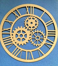 Wooden MDF Roman Numeral Cog