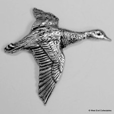 Flying Duck Mallard Pewter