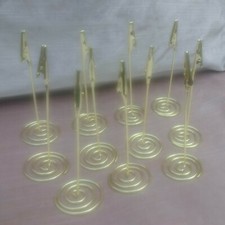 11 Gold Coloured Name Place Settings Christmas Table Decorations 