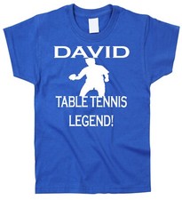 Table Tennis Kids Children's Kid's T-Shirt Sport Funny Cool Gift Personalised