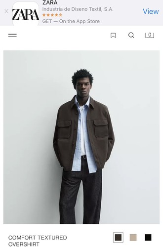 Bnwt zara men textured - men,
