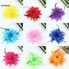 Flower Feather Fascinator Hair