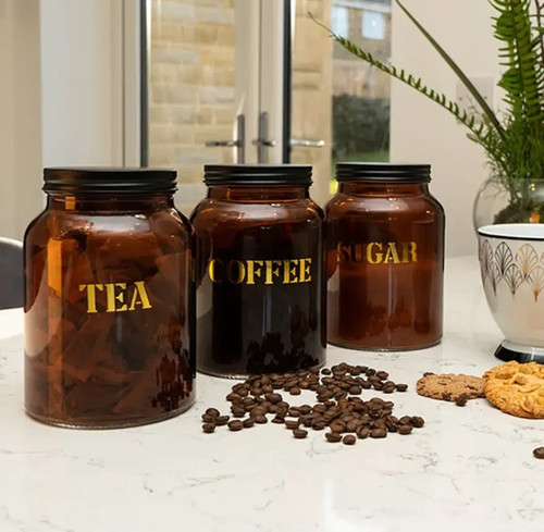 Kitchen canister storage set - kitchen,