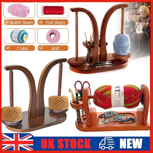 Wooden yarn holder - wooden,