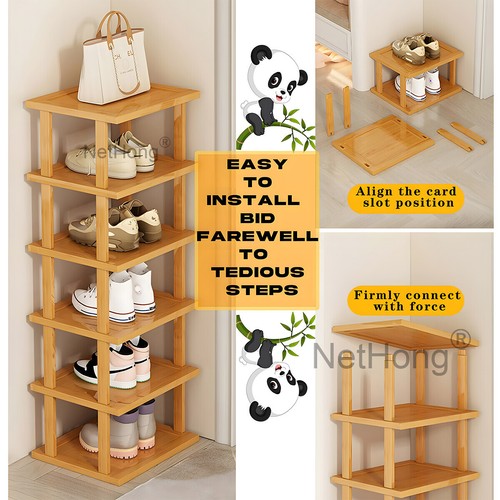 Tier slim shoe rack tall - 6,