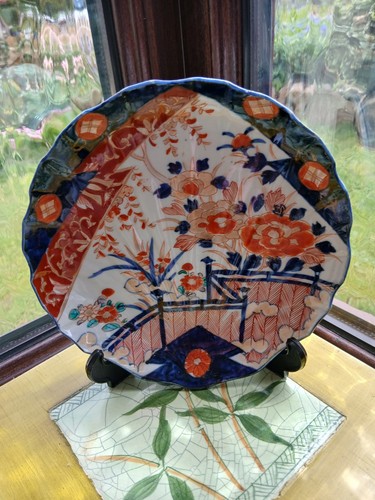 Antique japanese imari plate - japanese,